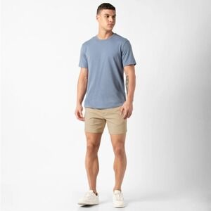 Bearbottom Men's Size XL 5.5" Inseam Sand Dune Khaki Stretch Chino Preppy Shorts